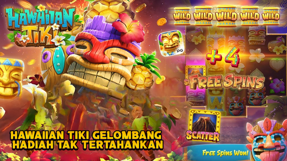 Hawaiian Tiki Gelombang Hadiah Tak Tertahankan